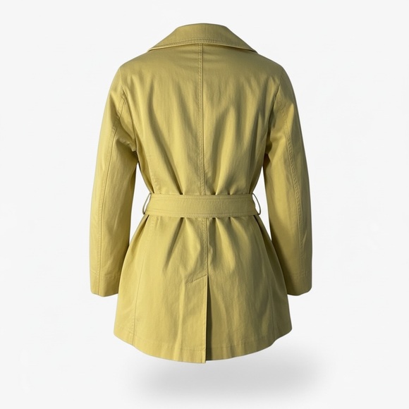 Attyre Women's Mustard Trench Coat - Picture 3 of 5